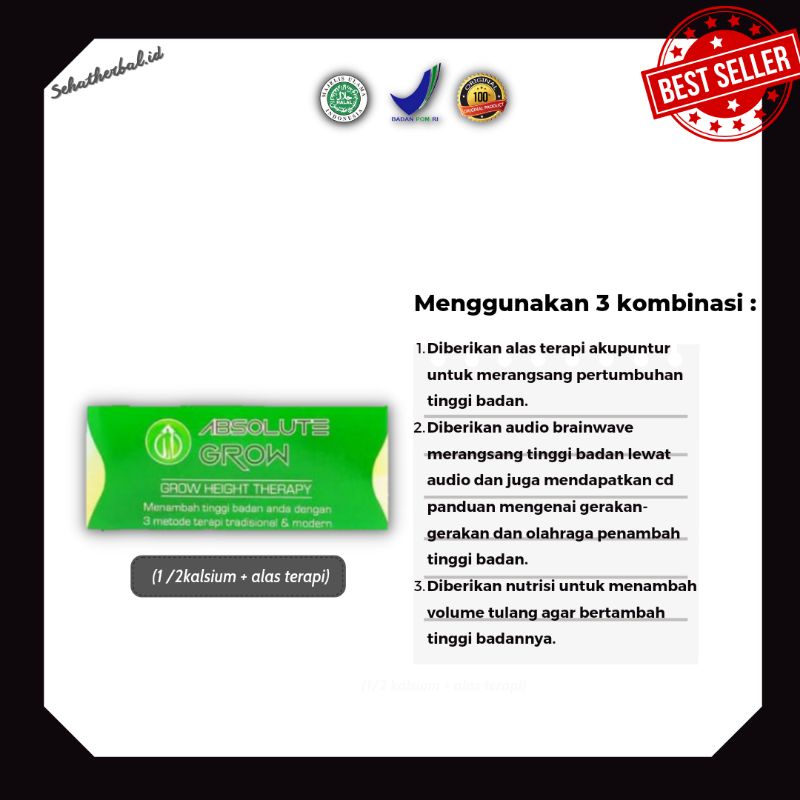 

Obat Susu Peninggi Badan ABSOLUTE GROW EKONOMIS