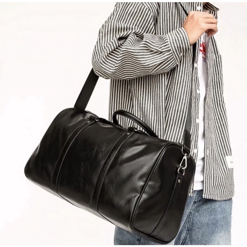 P Man Leather Travel Tote