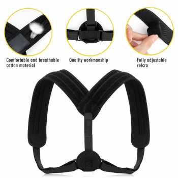 Tali Korektor Postur Punggung Body Harness Belt 90-110cm Size L / Korset Postur Punggung Sabuk Penyangga Punggung Bungkuk / Alat Penegak Punggung Bungkuk Penyangga Tulang Belakang / Korset Tali Body Korset Penegak Punggung Memperbaiki Tulang Belakang