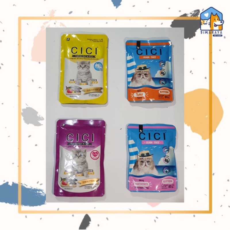 CICI POUCH FOR KITTEN WET FOOD / MAKANAN BASAH KUCING 85GR