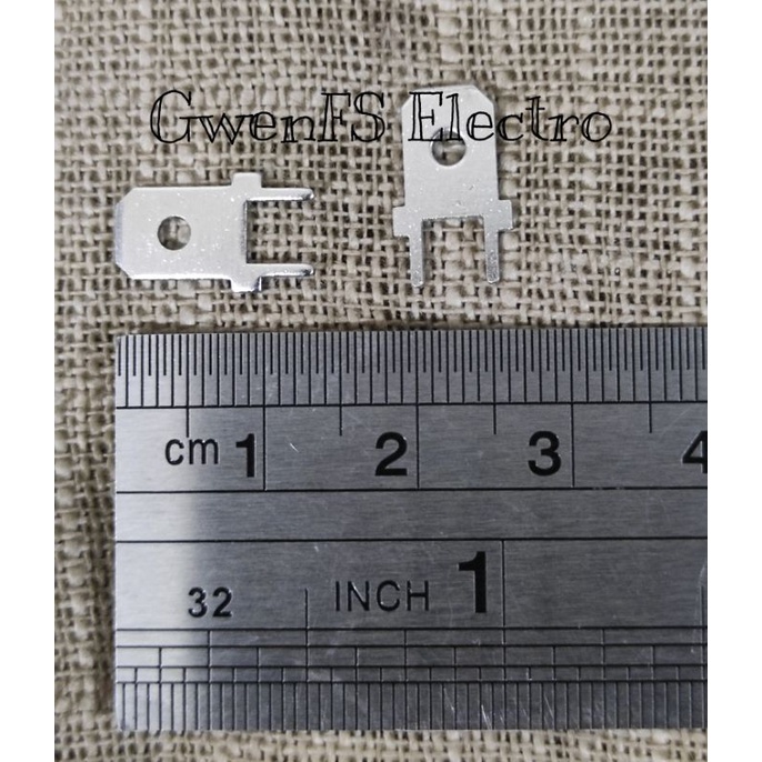 (per 10pca) Skun Gepeng Terminal 6.3 sekun male female karet