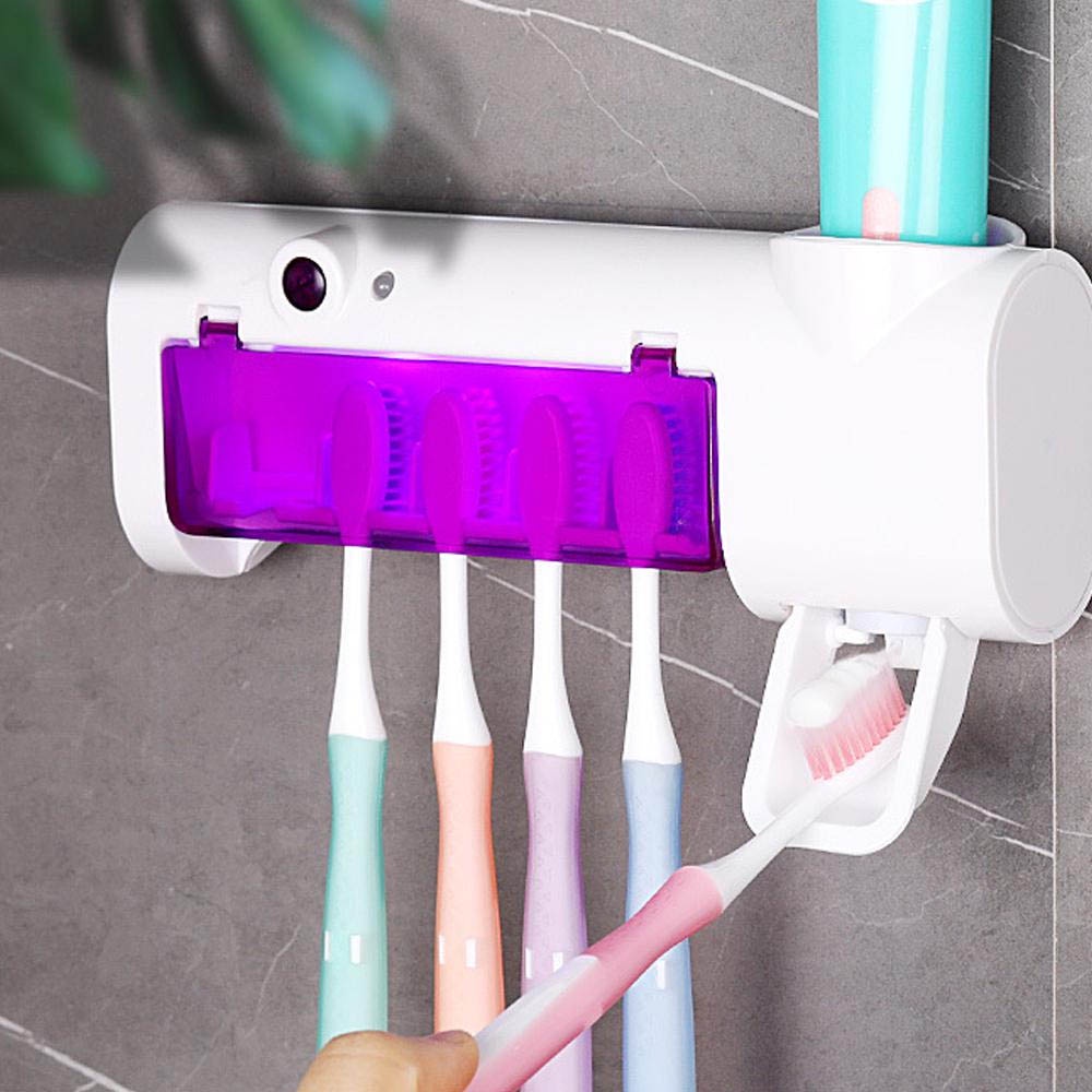 Dispenser Odol UV Anti Bakteri Disinfeksi Smart Multifunction Toothbrush Sterilizer