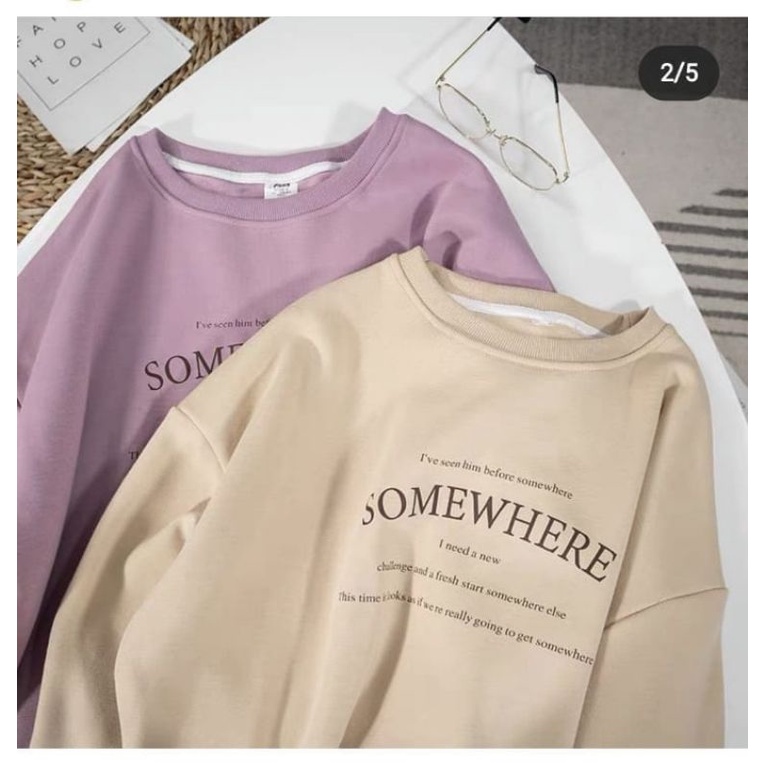 SOMEWHERE SWEATER CREWNECK