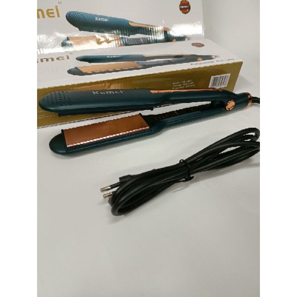 Alat Catok Rambut Bagus Kemei Km 9827 Hair straightener  Rebonding Lurus Suhu