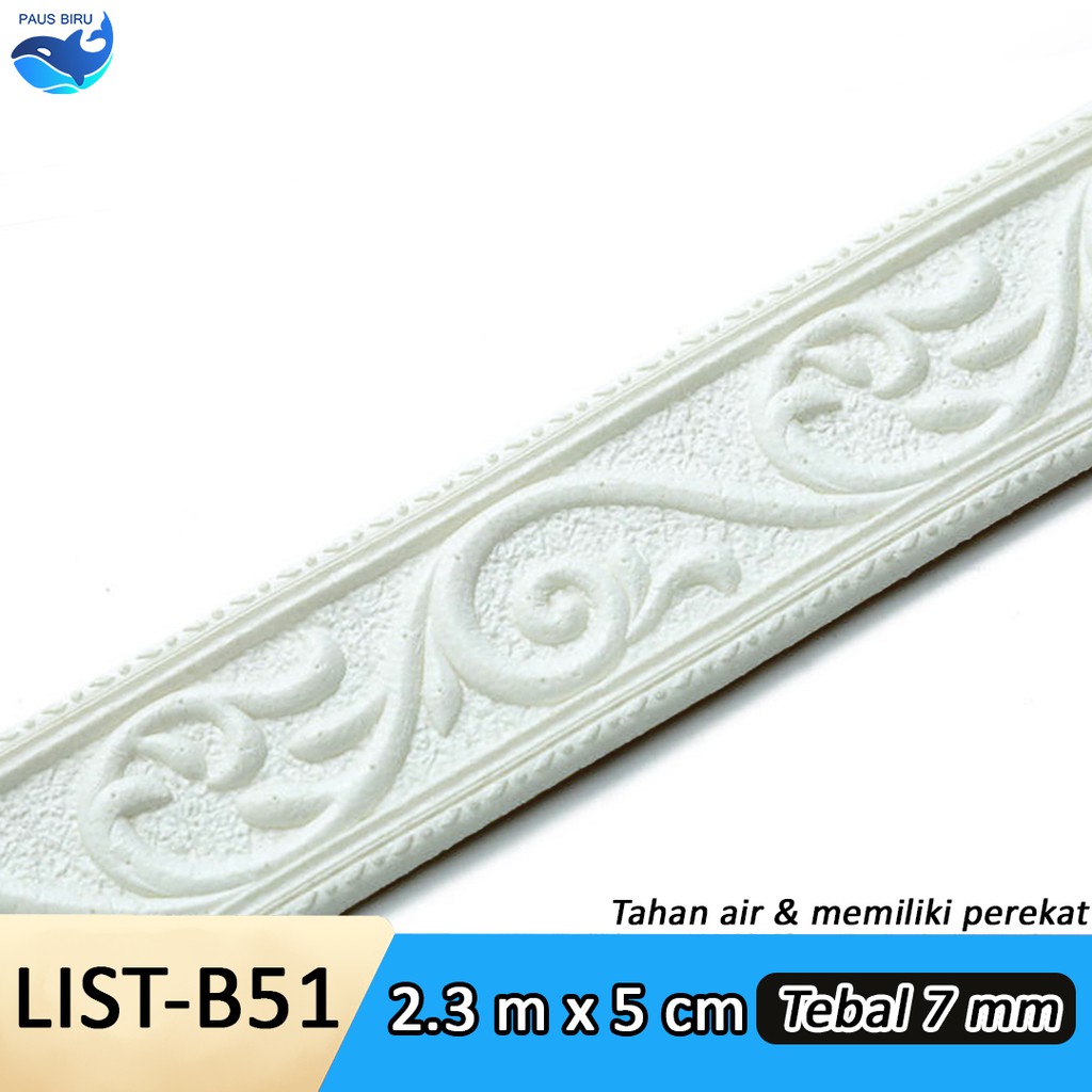 Wallpaper List Foam Wallborder Foam 3D / Wall Border List / List dinding 3D 2.3 Meter-LIST B51