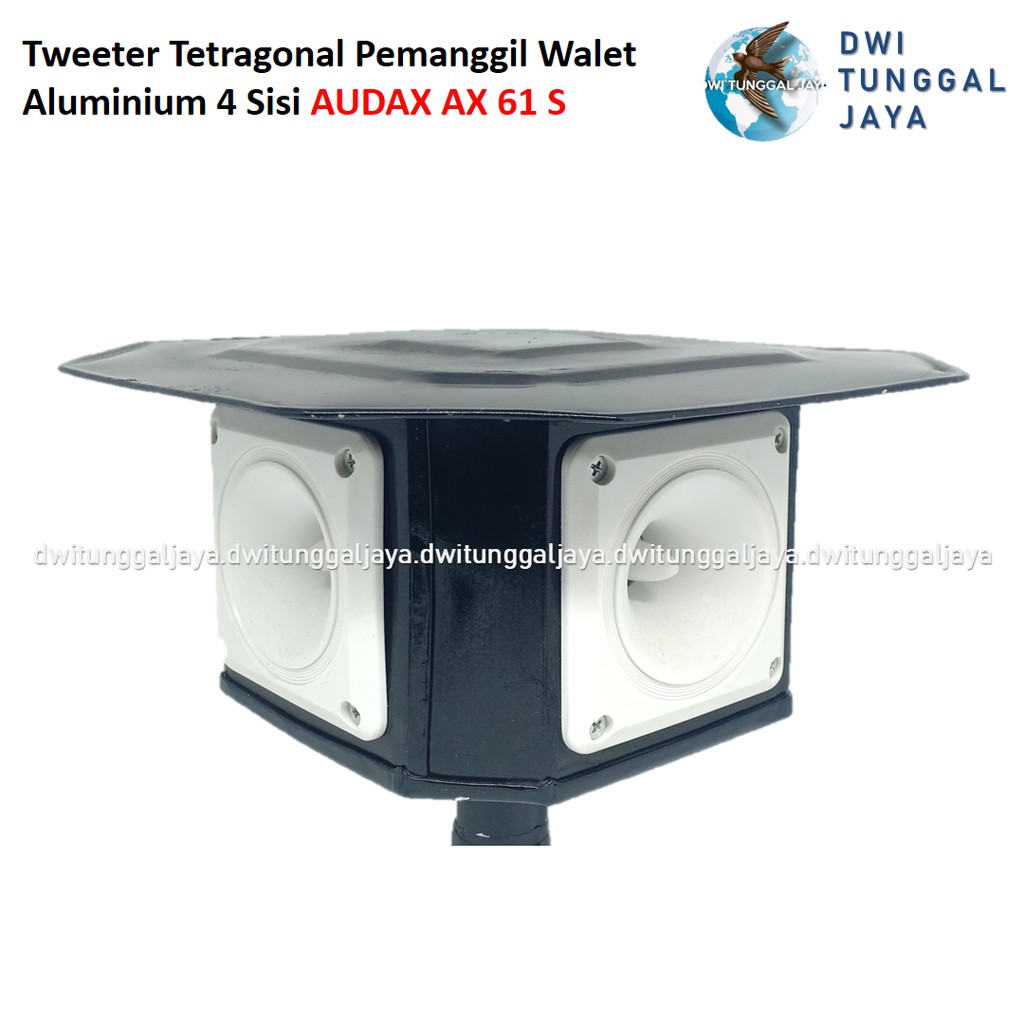 Tweeter Tetragonal Pemanggil Walet Aluminium 4 Sisi AUDAX AX 61 S 61S