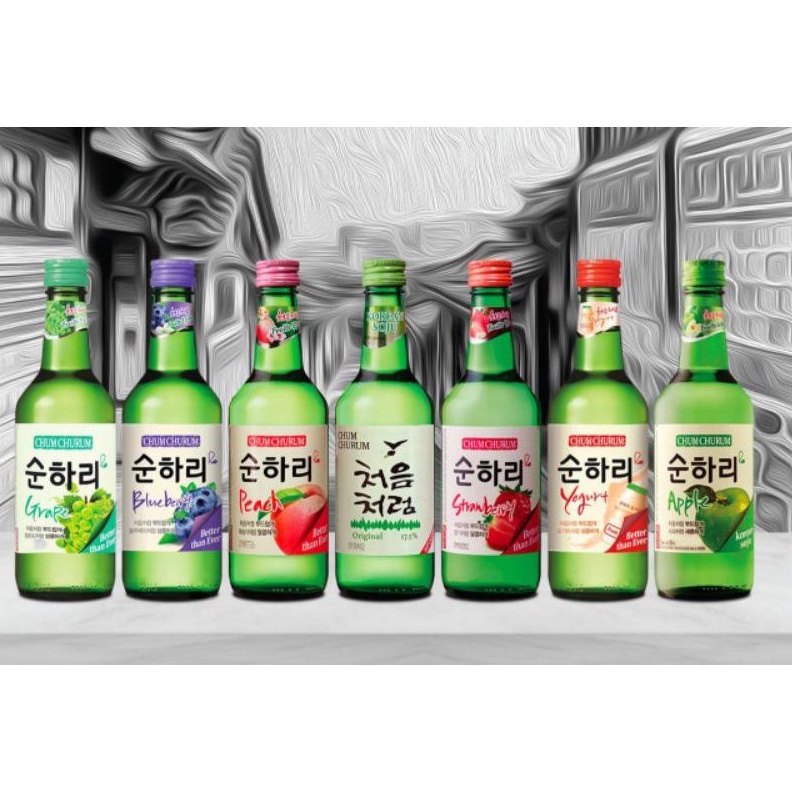 Chumchurum Grape Anggur Chum Churum Anggur Grape Soju Korea Grape Anggur 360 ml Botol Soju Anggur Grape chumchurum Korea soju Grape Anggur 360ml bottle import soju