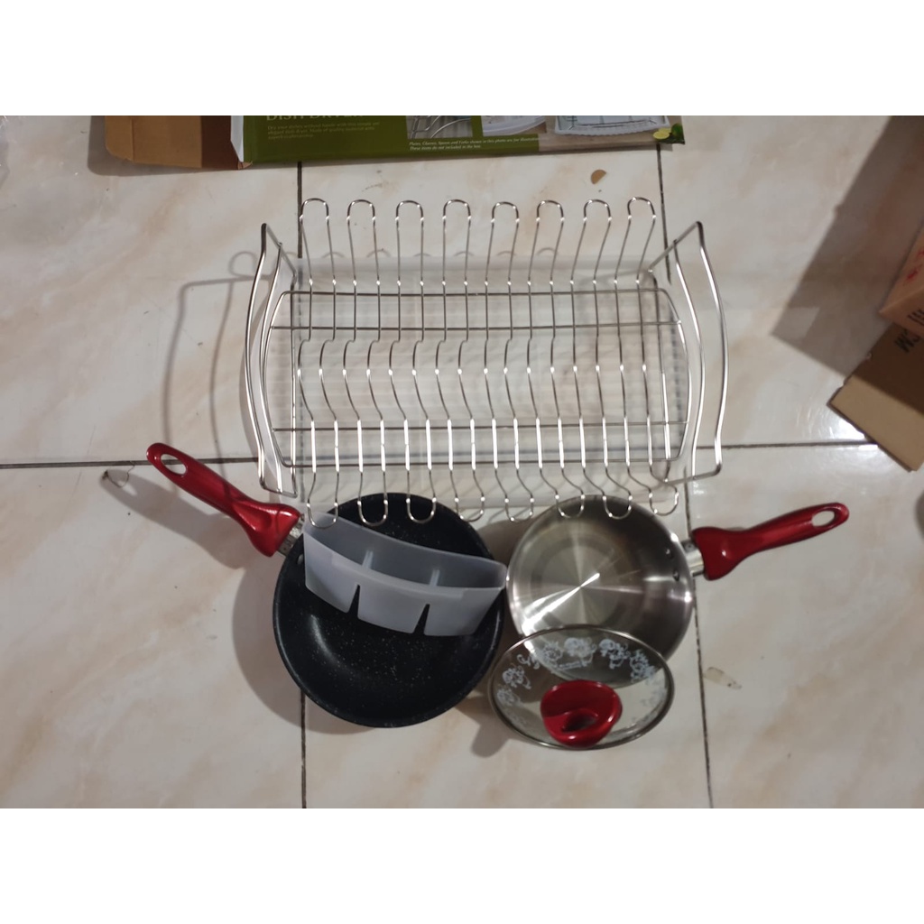 dish dryer combo panci set teflon tutup kaca supra rak piring