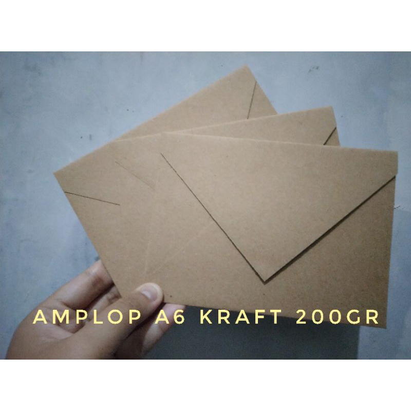 

Amplop A6 Kraft tebal 200gr coklat vintage klasik