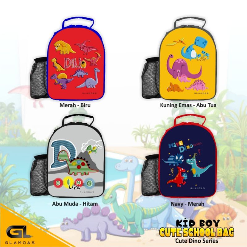 tas anak glamoas motif dino