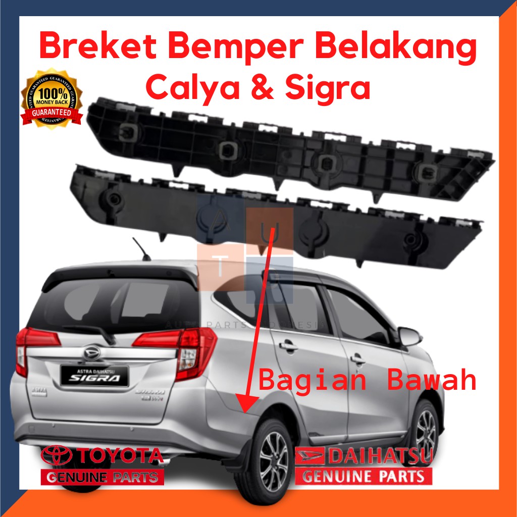 Jual Breket Bemper Belakang Calya Sigra Bagian Bawah/ Breket Bemper ...