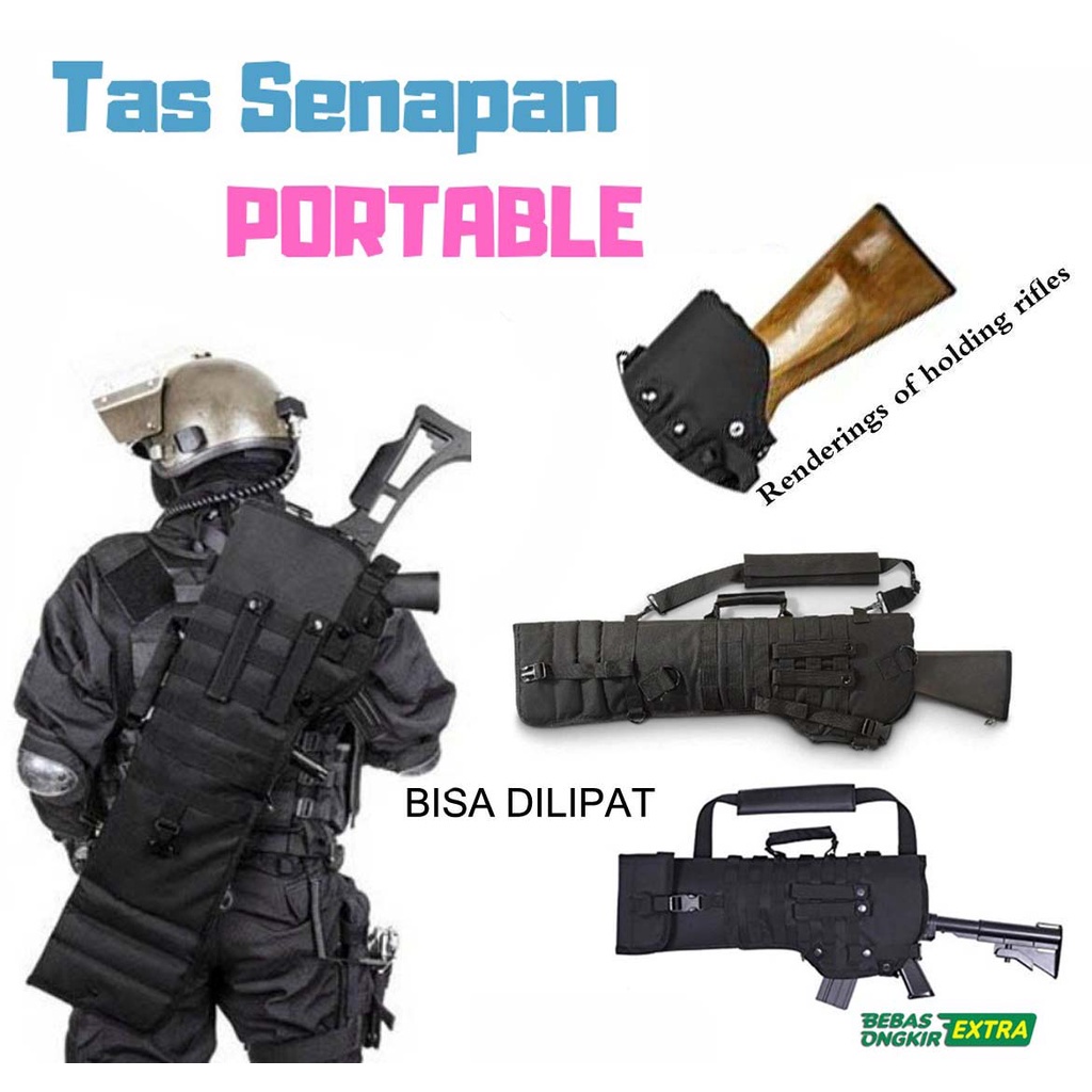 Tas Senapan Angin Mini Model Tas Selempang Berburu PCP Predator Uklik Portable Outdoor