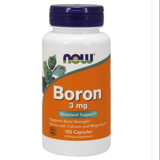 Now Boron 3mg Natural Testosterone booster / Vitamin OTOT dan