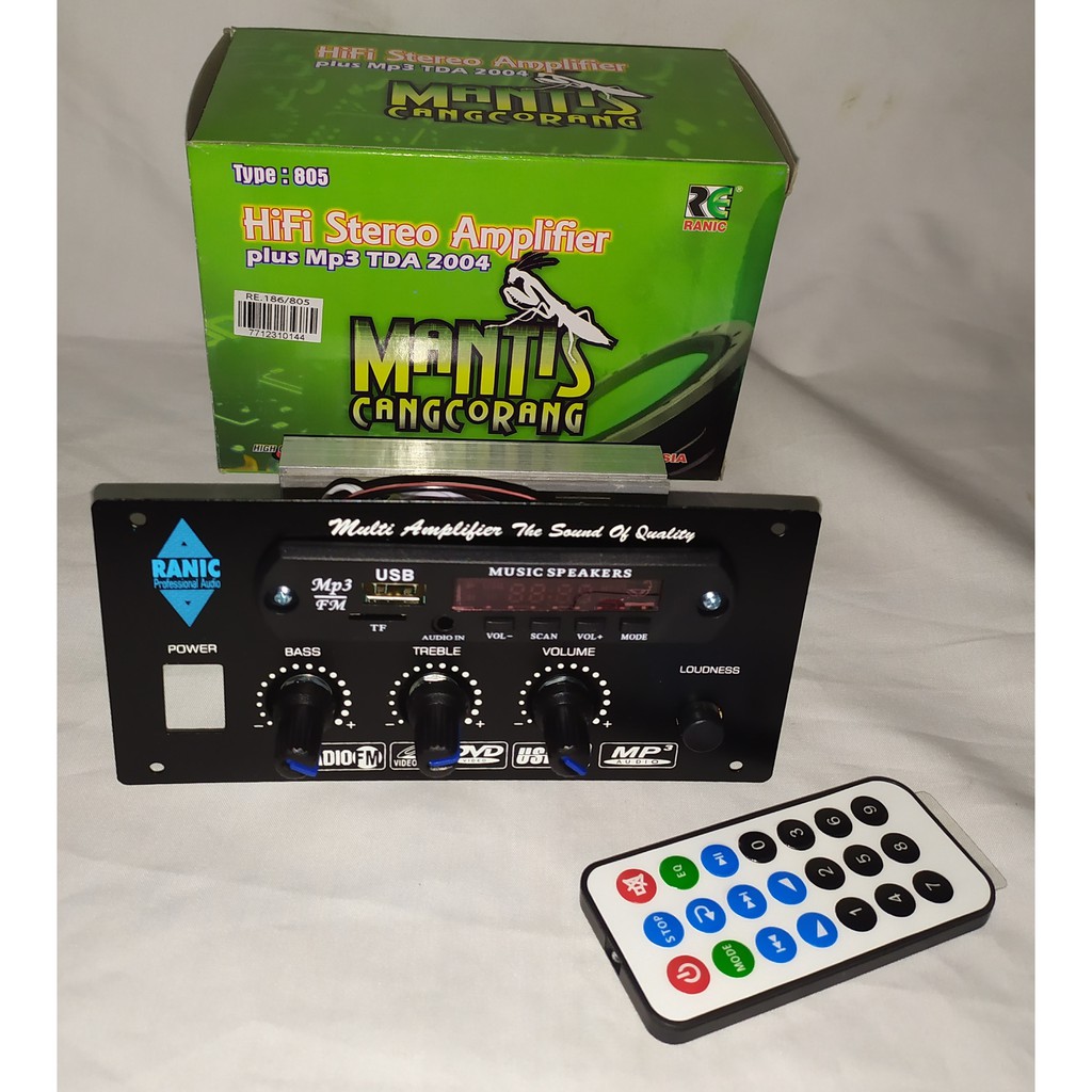 Kit Ranic Kit Power Active Amplifier Stereo MANTIS + Mp3 USB Ranic Type RE.186/805