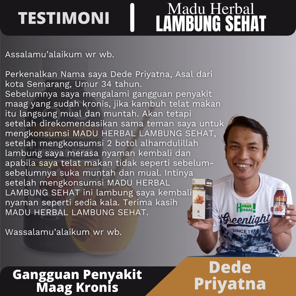 Madu Herbal Lambung Sehat -  Madu Obat Khusus Lambung, Obat Maag Kronis, Obat Gerd Asam Lambung Naik, Obat Perut Kembung Begah, Mual, Obat Radang Lambung, Tukak Lambung, Obat Asam Lambung Kronis, Sakit Lambung, Obat Nyeri Ulu Hati, Infeksi Lambung-1