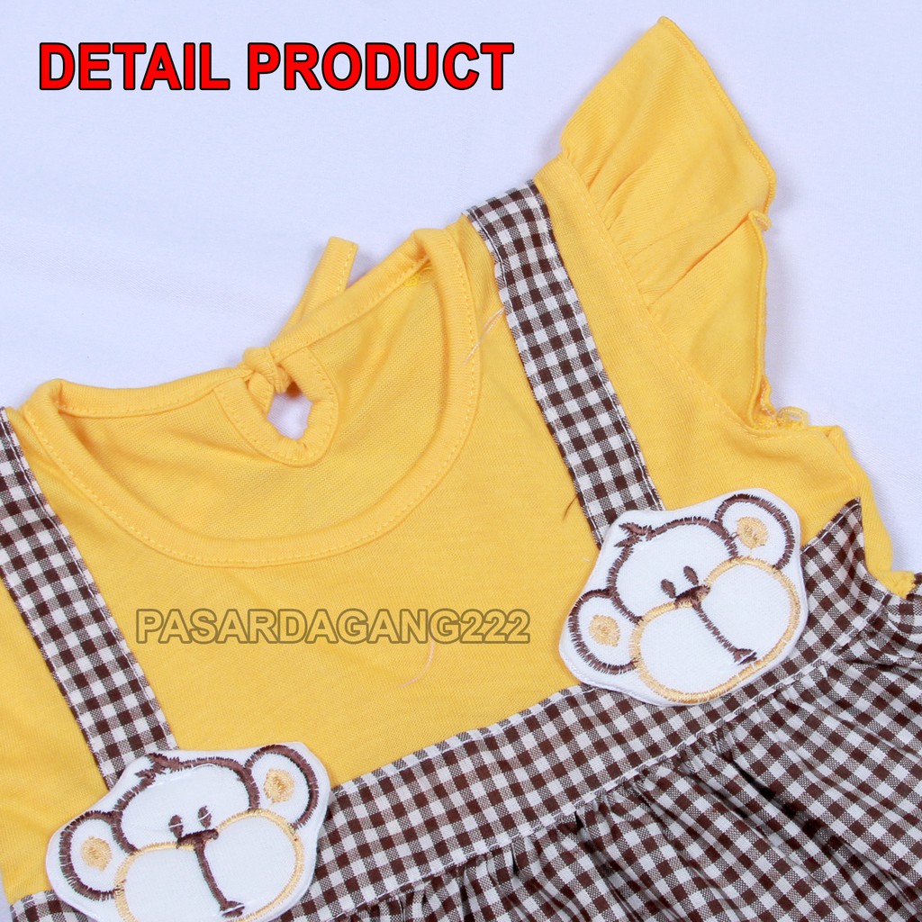 DRESS ANAK PEREMPUAN PLANET KIDS MONKEY