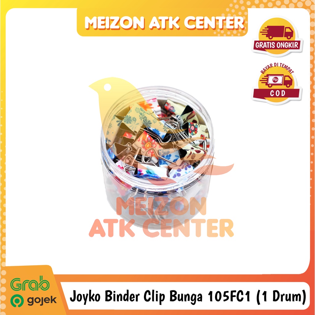 

JOYKO Binder Clip 105FC1 Bunga Klip Penjepit Kertas [1 DRUM]