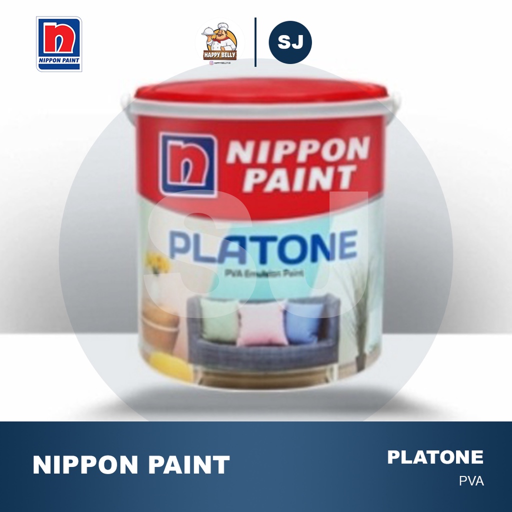 Cat tembok dinding plafon rumah interior nippon paint platone PVA 20kg