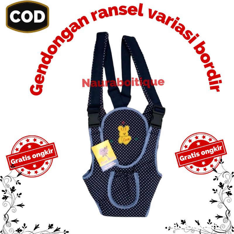 Gendongan bayi depan ransel karakter lucu / Paket hematt 4 in 1/ Gendongan baby / gendongan ring seling / gendongan bayi hipseat / gendongan baby / gendongan ransel boneka termurah