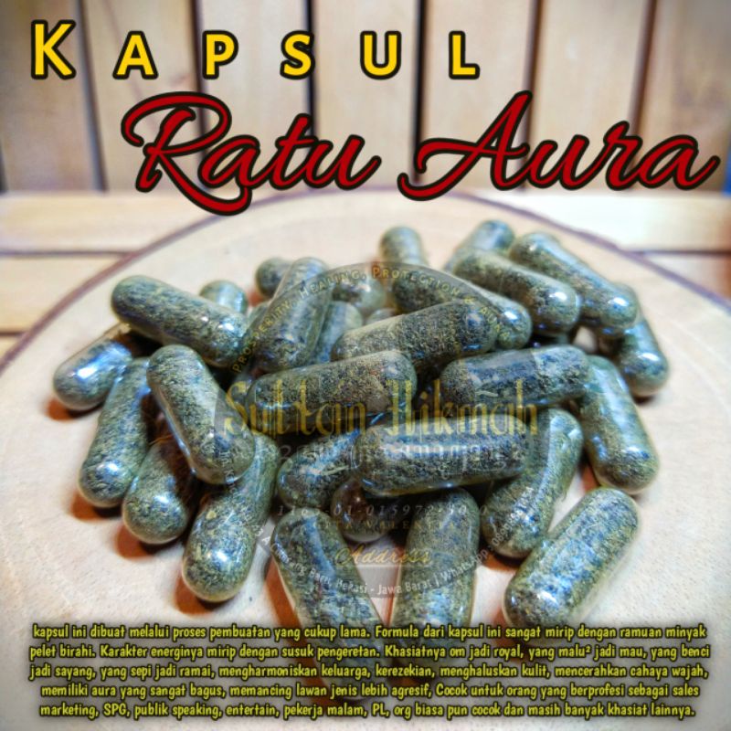 Kapsul Glowing suplemen Ratu Aura Asihan Rezeki Pria wanita asmara