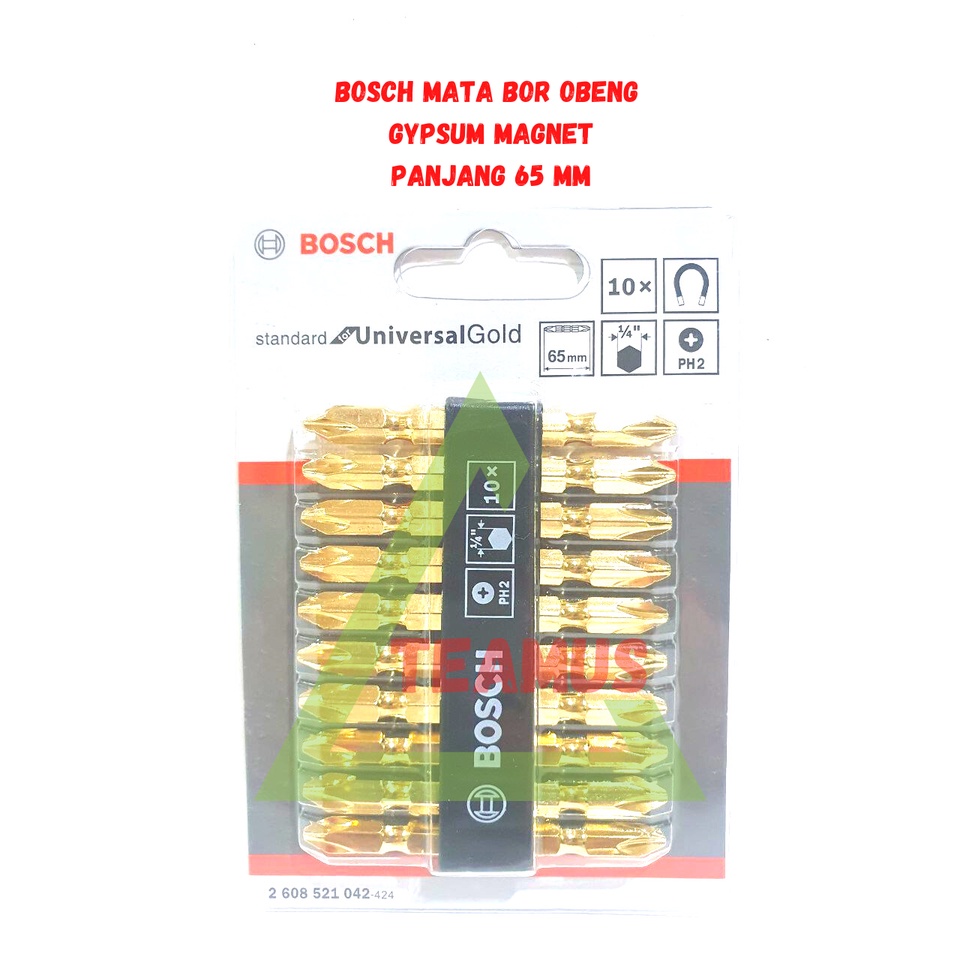 BOSCH Mata Obeng Bor Magnet Gypsum 65mm ASLI