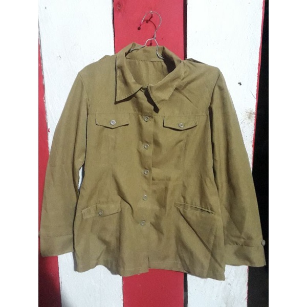 atasan baju PNS khaki preloved