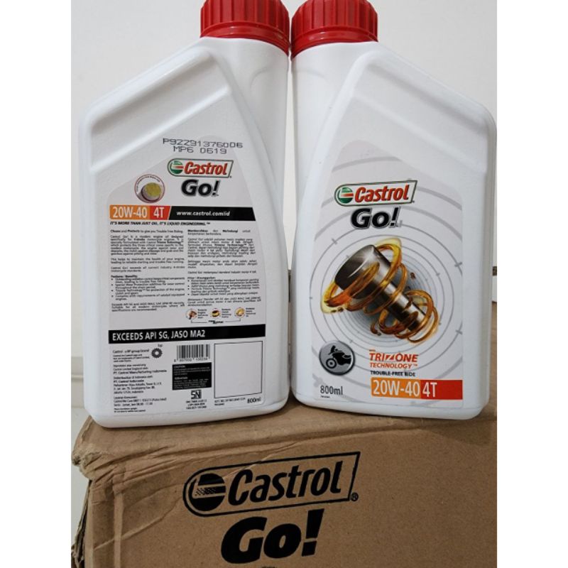 Oli Mesin Motor CASTROL GO SAE 20W-40 4T 800 ML