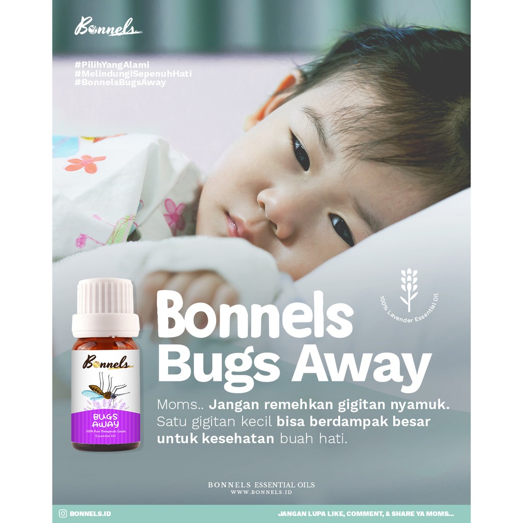 Bonnels Essential Oil/Essential Oil diffuser/Essential Oil anti serangga/nyamuk
