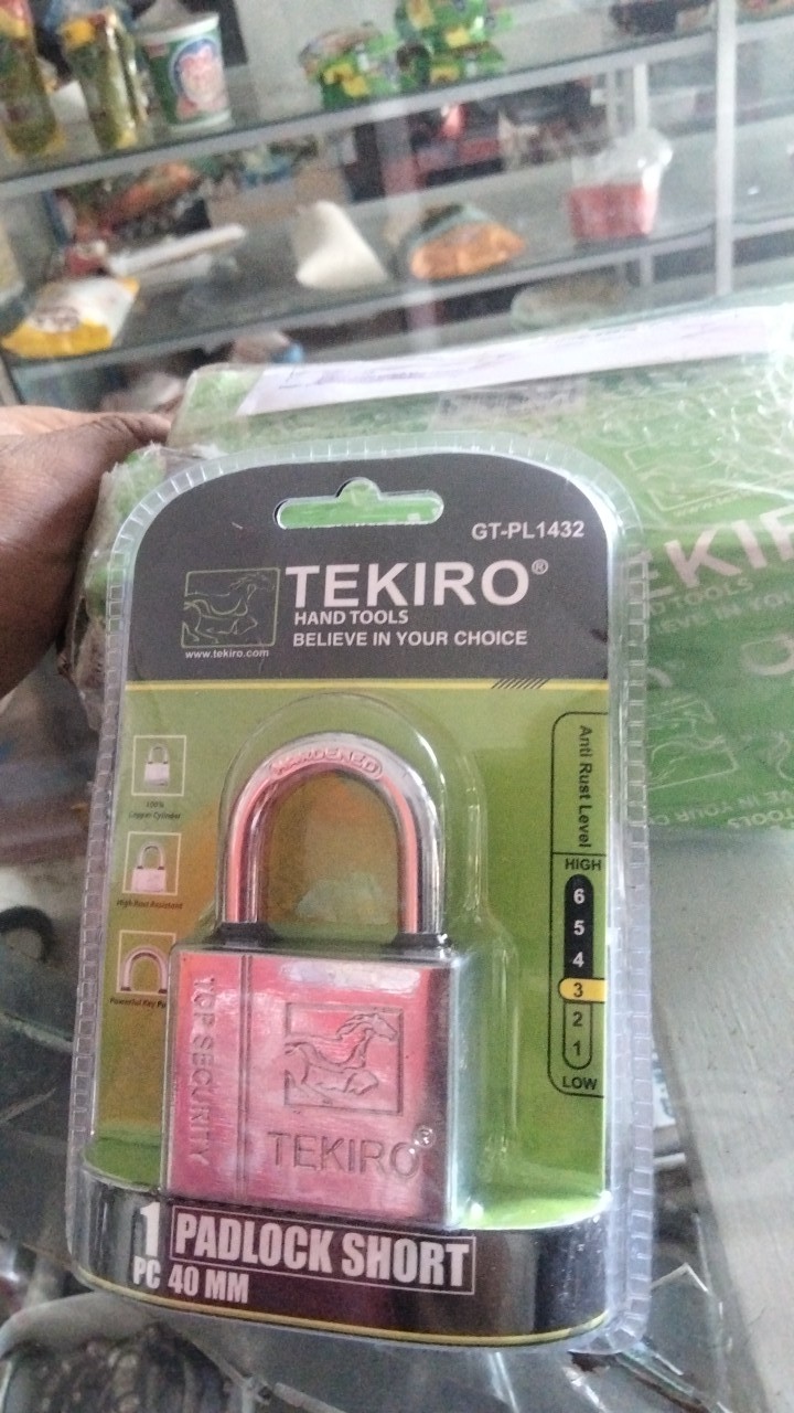 Tekiro 40mm Gembok Leher Pendek 40mm Padlock Short Type Original