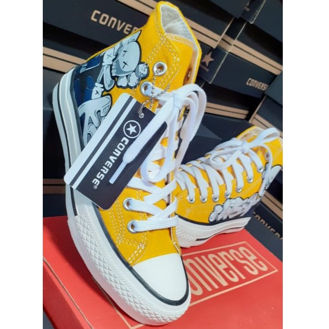 Terlaris Sepatu All-star Chuck Taylor 2/All Star Ct 2 Premium/Allstar Jackpurcel -  Kuning Sun Flower