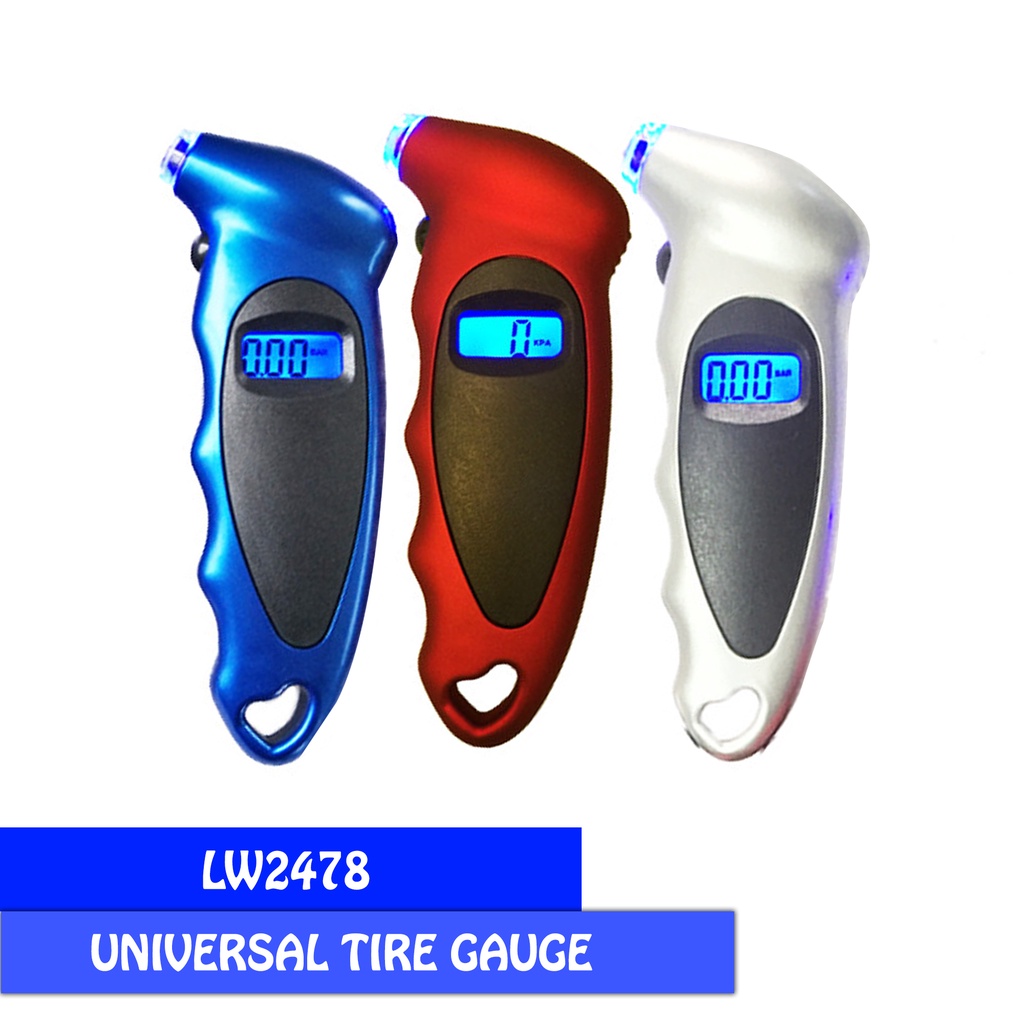 Pengukur Tekanan Angin Ban Alat Ukur Digital Tire-Tyre Pressure Gauge