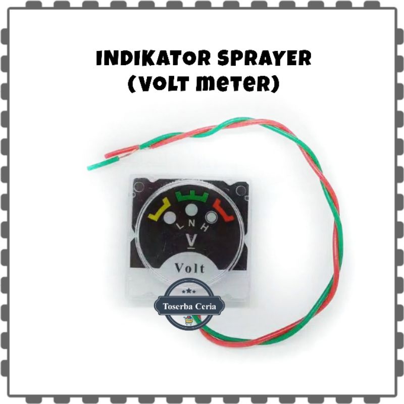 Indikator Sprayer Elektrik Volt Meter