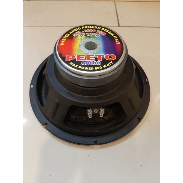 Subwoofer 800 Watt PEETO audio SKJ 1090 SUB 10 Inch High Quality BASS