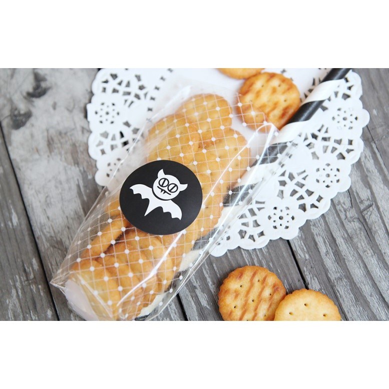 STH1 stiker 3cm halloween sticker packing kue cookies