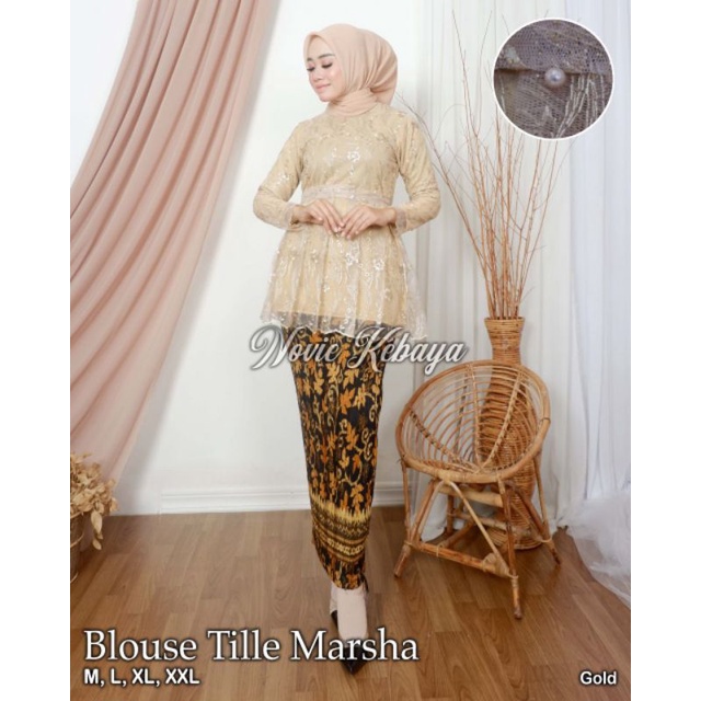 KEBAYA ORIGINAL//KEBAYA MODERN//BLOUSE  TILLE MARSHA//By Novie Kebaya