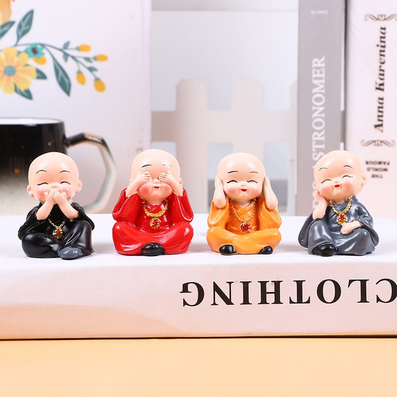 PAJANGAN Dashboard Mobil Biksu Kecil Pajangan Dashboard Mobil Biksu Shaolin Pajangan Biksu Wushu Paj