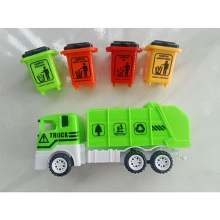 mainan truk box sampah hijau Set SNI bisa COD / Kado Hadiah Ulang Tahun Anak