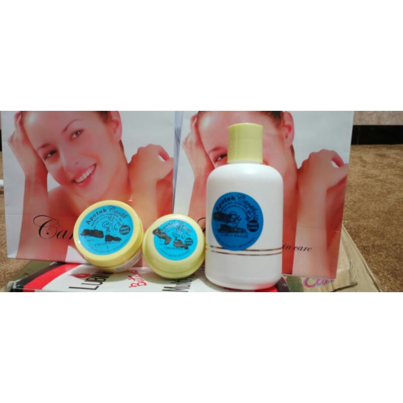 Sabun Wajah + Krim Pagi + Krim Malam ORIGINAL Klinik Cantik BarataJaya Surabaya