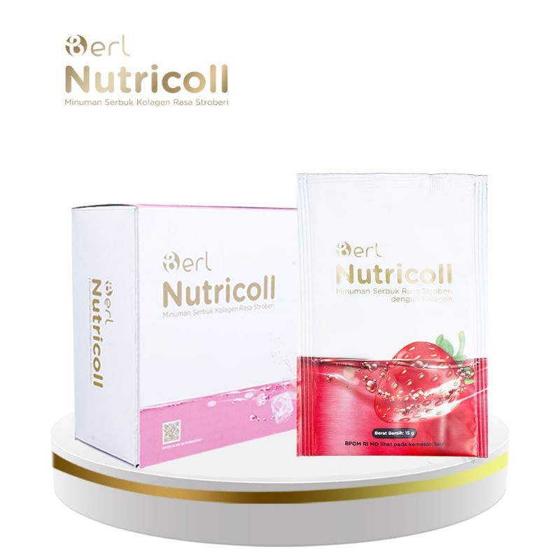 

Minuman serbuk stroberi sehat nutricoll berl / Nutricoll / Berl