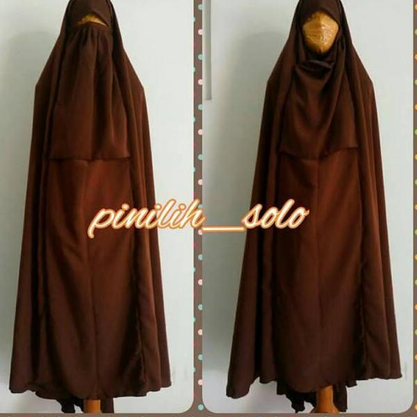 Paling Diminati.. Jilbab Wolfis Cadar RITS / Jilbab Syar'i Murah Ritsleting / Jilbab Safar Non Purda