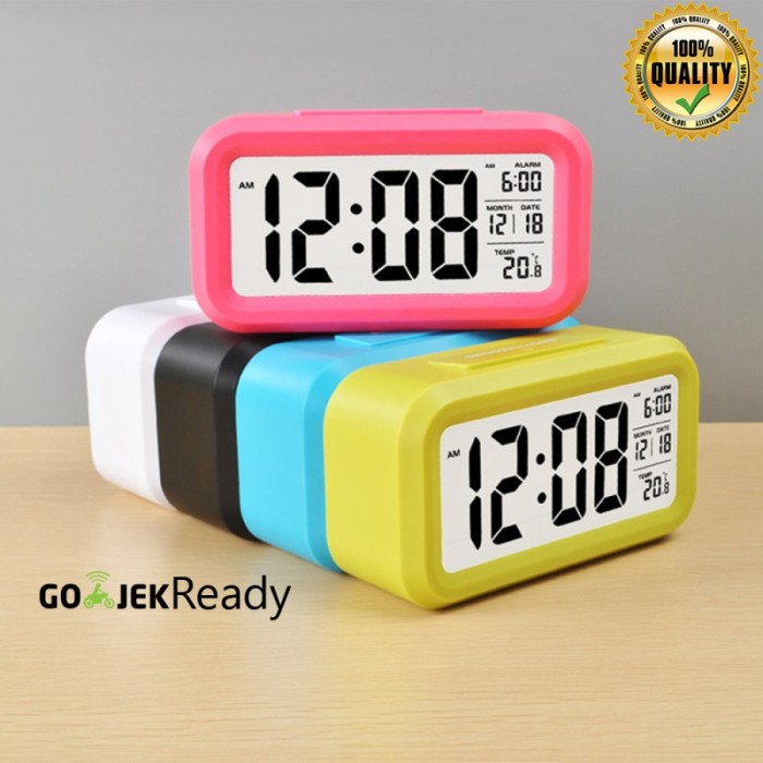 Jam Meja Pintar / Jam Weker Digital Desktop Smart Clock - JP9901