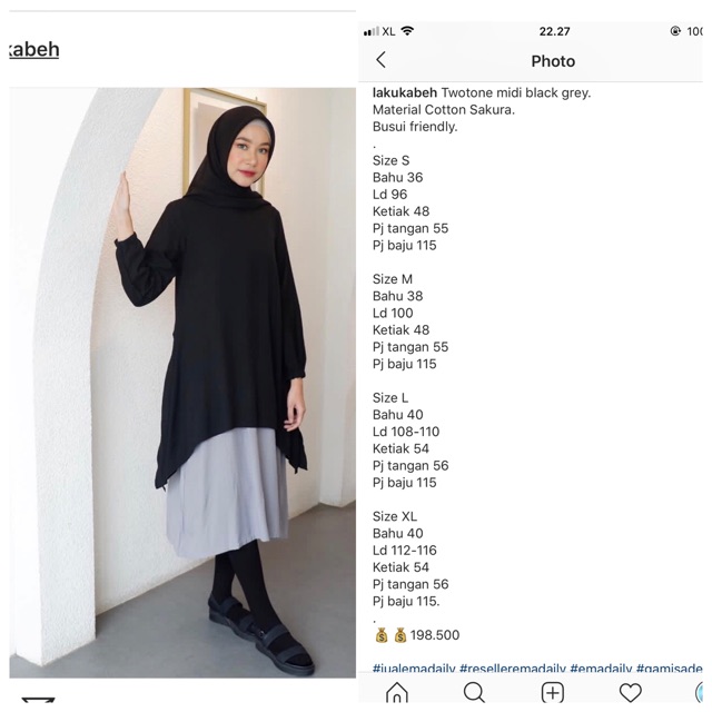 Twotone midi black grey by ema.daily | Ema Daily