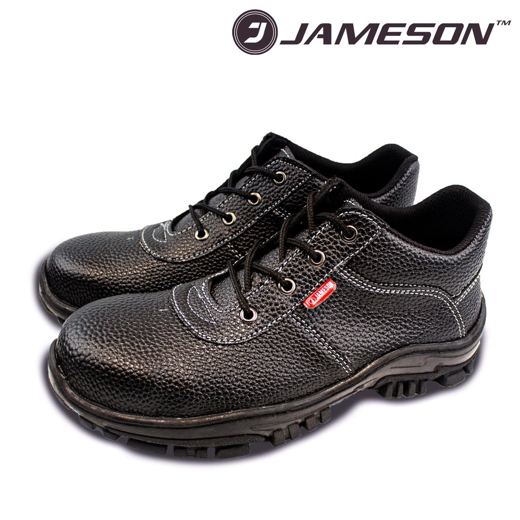 Sepatu Safety Shoes tali pendek semi boots Jameson TL / kulit asli / besi di penghujung