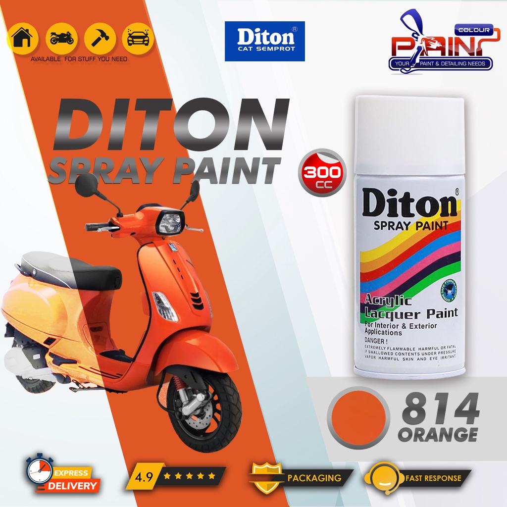 Diton 814 Orange Cat Semprot/Pylox/Samurai Motor/Helm/Gundam