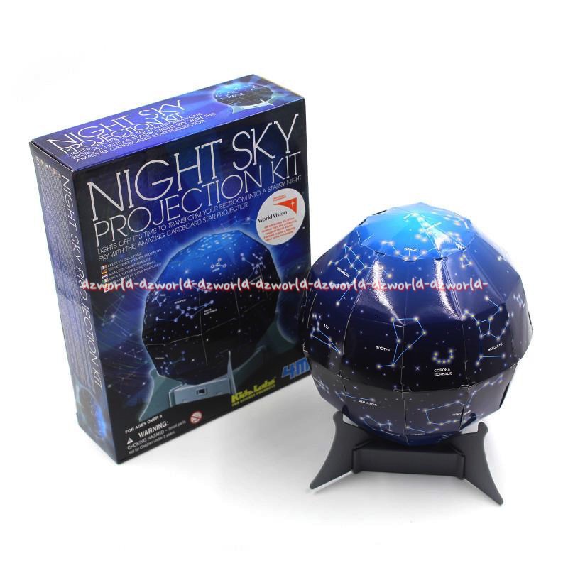 KidzLabs Night Sky Projection Kit4M Mainan Edukasi Yang Luar Biasa Menampilkan Proyeksi Langit Malam