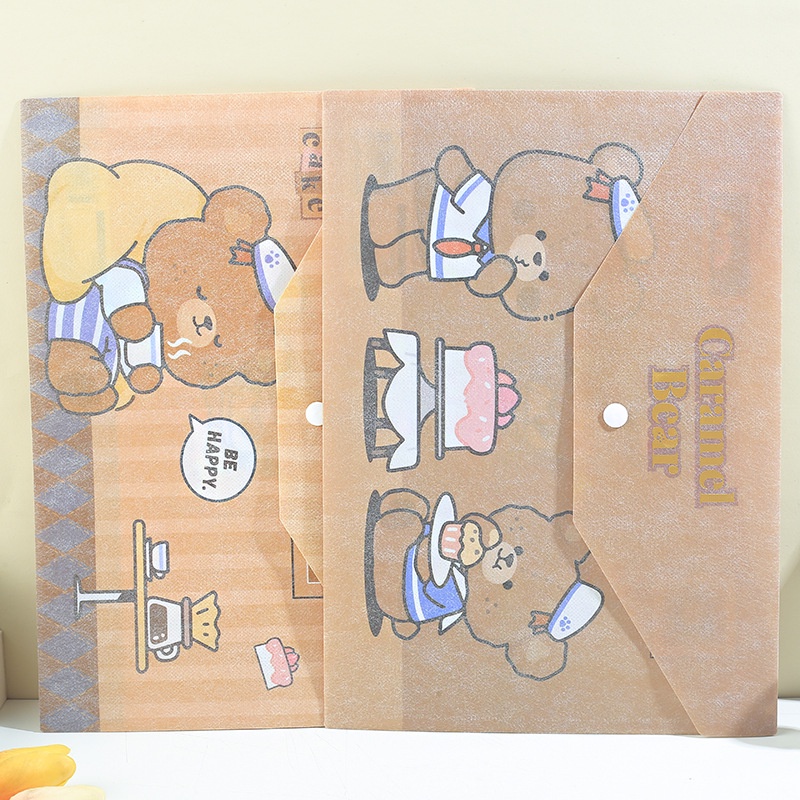 MAP Folder Caramel Bear A4 Coklat Premium Import