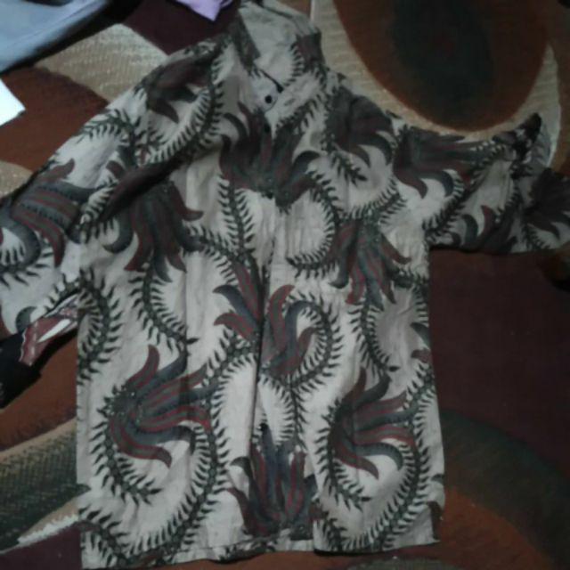 Kemeja Batik Lengan Panjang Size M L Xl Xxl