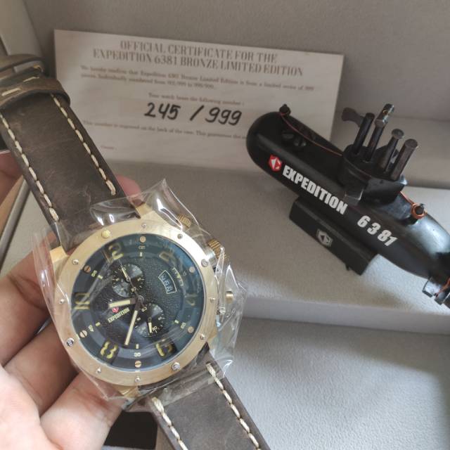 Jam tangan expedition e6381 limited bronze 6381