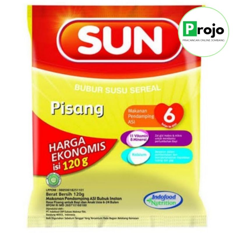Bubur Bayi Sun Rasa Pisang Harga Ekonomis 120 Gram