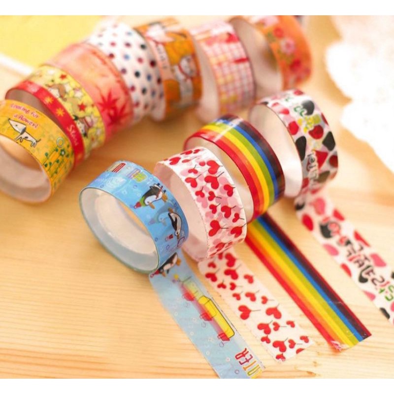 

YUZAKU (1 pcs) washi tape selotip motif random